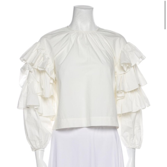 Ulla Johnson Flutter Sleeve Top - Picture 1 of 5